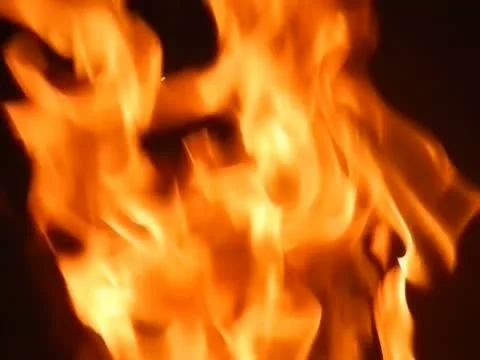 Flames close up slow motion Stock Footage 11611707