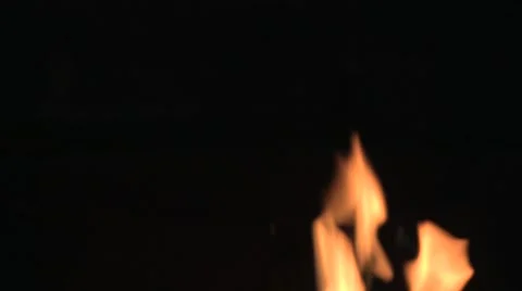 Flames on dark background 2 Stock Footage 40975605