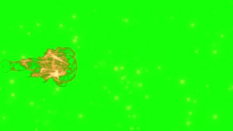 Flames exploding on green screen with sparks Видео 337924229
