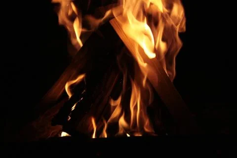 Flames Fidgety. Stock Photos