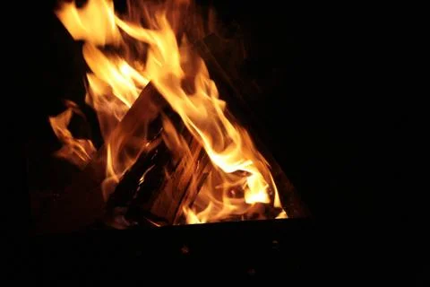 Flames Fidgety. Stock Photos