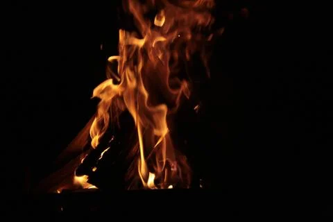 Flames Fidgety. Stock Photos