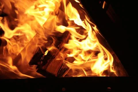 Flames Fidgety. Stock Photos