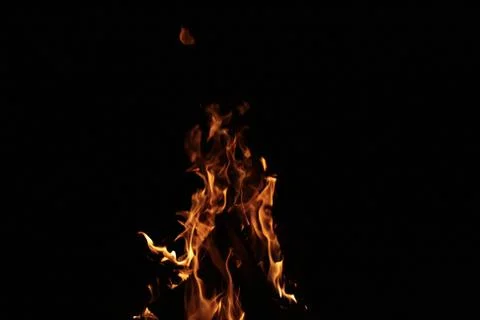 Flames Fidgety. Stock Photos