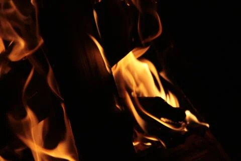 Flames Fidgety. Stock Photos
