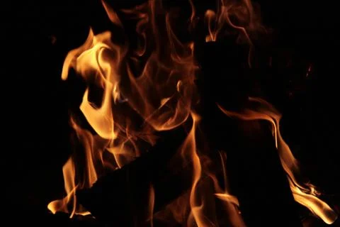 Flames Fidgety. Stock Photos