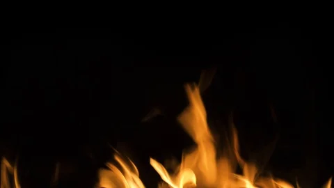 Flames of fire on a black background Stock-Footage 122154625
