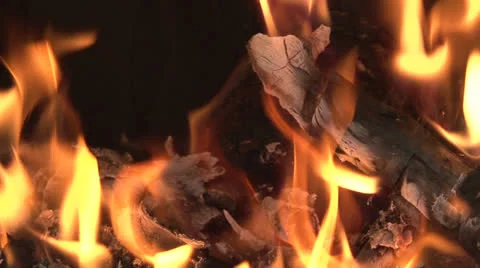 Flames of fire Stock Footage 24688383