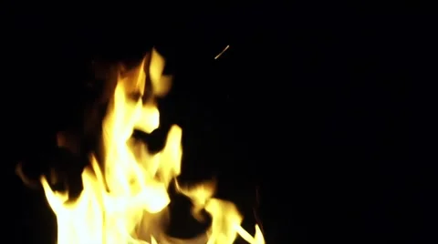 The flames from the fire Stock Footage 54751309