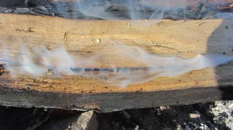 The flames of a fire Stock Photos