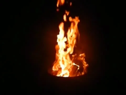 Flames, fire. Slow motion. Stock Footage 11612178