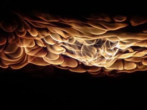 Flames from gas on a ceiling Stock Photos
