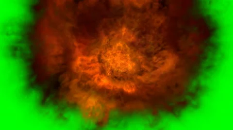 Flames on green screen. Top view. Stock Footage 63629196
