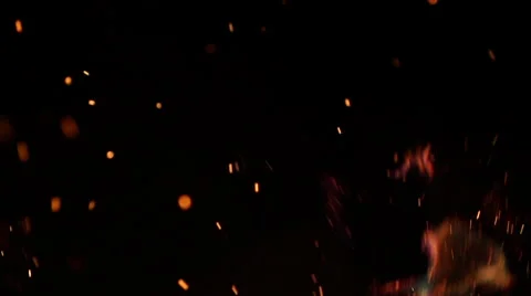 Flames, heavy sparks2 Stock Footage 62647085