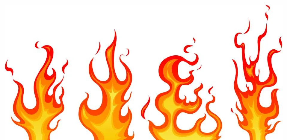 Flames Stock Illustration