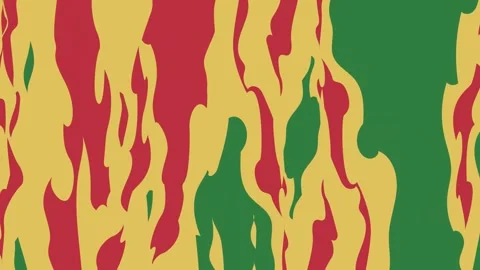 Flames Looping Motion Graphic Overlay Stock Footage 338011554