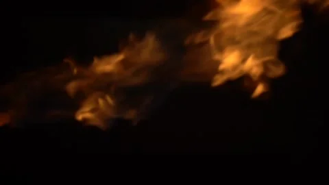 Flames moving in slow motion Stock Footage 196475623