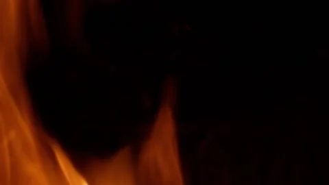 Flames narrow clousep Stock Footage 181918376