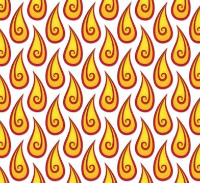 The flames pattern Stock Illustration
