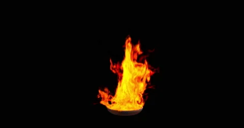 Flames rise from the the cup. Stock Footage 139215245