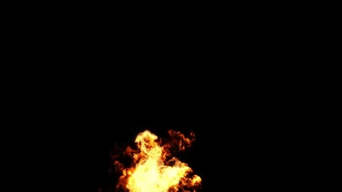 Flames rising burst effect on black backgrounds rendering Stock Footage 331989039