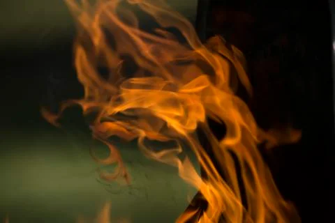 Flames Shooting From Grill Stock-Fotos