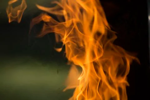 Flames Shooting From Grill Stock Photos