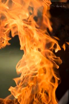 Flames Shooting From Grill Stock Photos