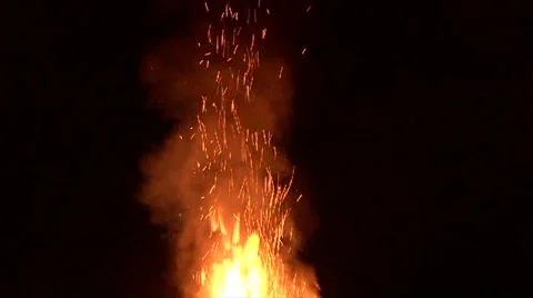 Flames in the Sky Video stock 32163060