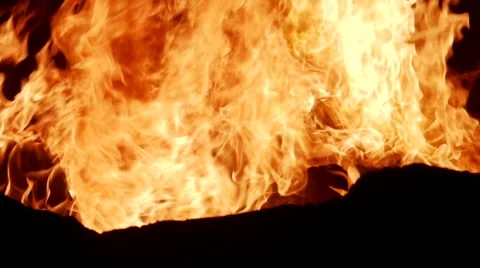 Flames in slow motion Stock Footage 49100509