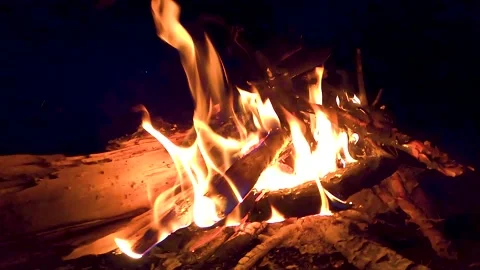 Flames in slow motion Stock Footage