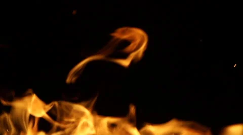 Flames in slowmotion Stock Footage 67608044
