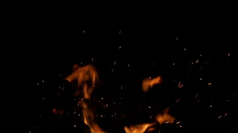 Flames in slowmotion Stock Footage 67608069