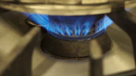 Flames in the stove Stock-Footage 44794316