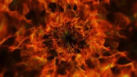 Flames Tunnel Background Stock Illustration