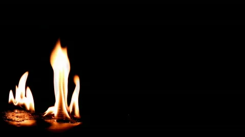 Flames.Left side version Video stock 534277