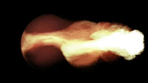 Flamethrower animation with alpha matte Stock Footage 653671