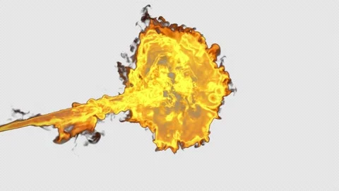 Flamethrower Fire Reveal Stock Footage 170283840