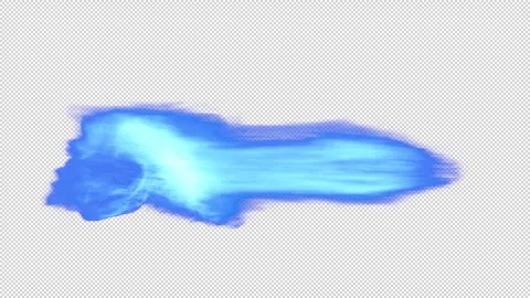 Flamethrowers Collision on Transparent Background Two powerful fire streams Stock Footage 313992786