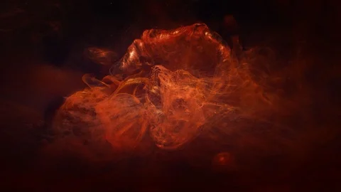 Flaming background red haze cloud motion effect Stock Footage 125919430