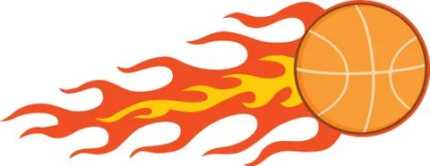 Flaming Basketball Stock-Illustration