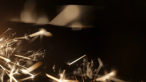 Flaming Bengali fire. Close-up. Stock Footage 88576594