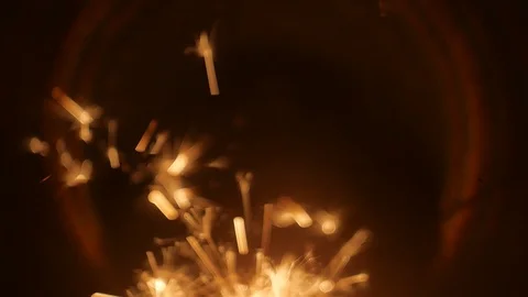 Flaming Bengali fire. Close-up. Stock Footage 88583958