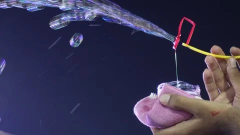Flaming Bubbles Science Demo Ignition Vídeo Stock 328508873