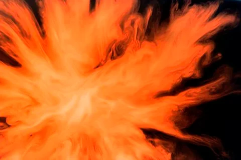 Flaming color combustion Stock Illustration