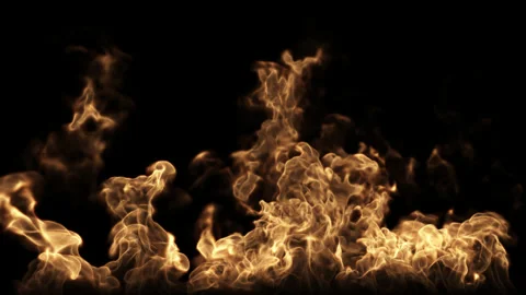 Flaming Fire 4K Loop Stock Footage 238610367