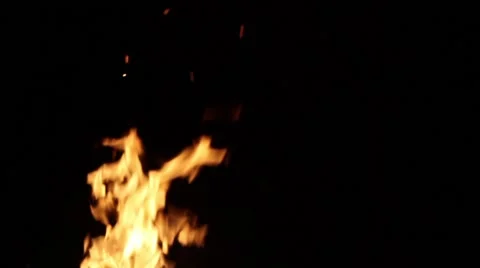 Flaming Fire and Sparks 50fps 库存影片 49814103