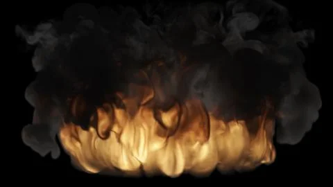 Flaming Fire Background Stock Illustration