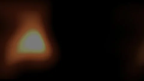 Flaming fire effect on black background. 2d animation 動画素材 345043066