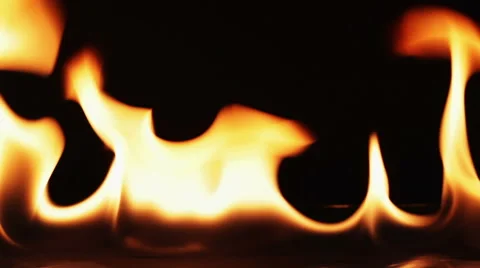 Flaming fire on glass surface Видео 41368659